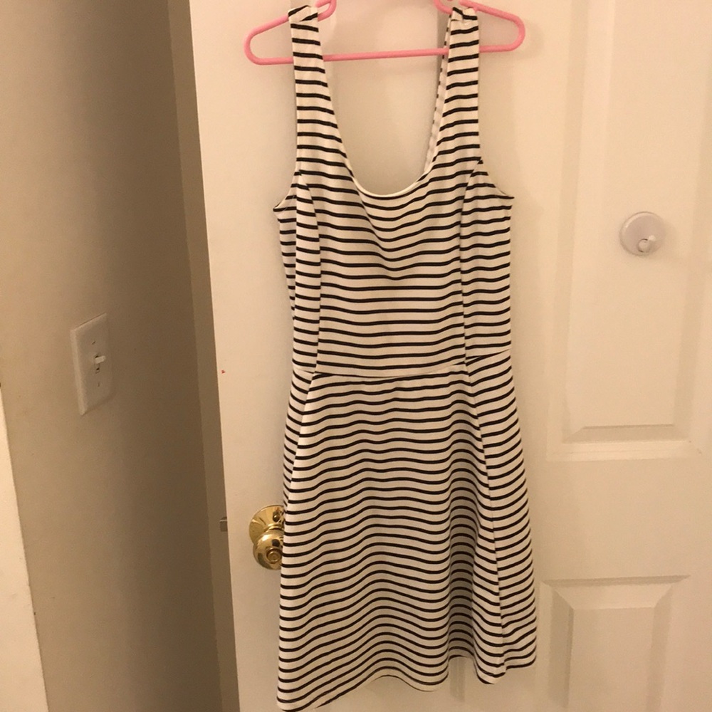 Black and White Striped H&M Dress